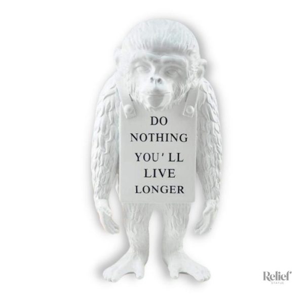 Statue Gorille Banksy Monkey 36 cm design moderne