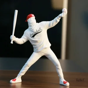 Statue décorative inspirée du baseball moderne