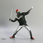 Art actuel : sculpture de baseball en matière contemporaine
