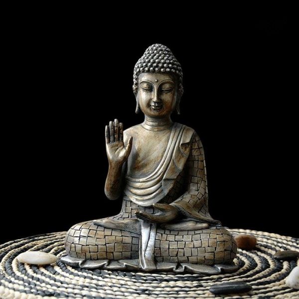 Statue Bouddha assis, symbole de paix et de sérénité