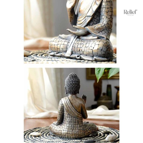 Statue méditative de Bouddha en position assise