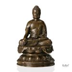 Sculpture bronze statue Bouddha 18 cm