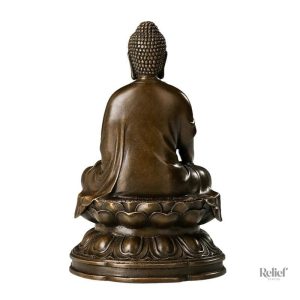 Sculpture décorative Bouddha en bronze authentique