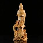 Sculpture en bois de Bouddha, décoration spirituelle