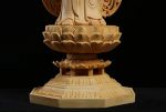 Sculpture spirituelle en bois, Bouddha, 43 cm