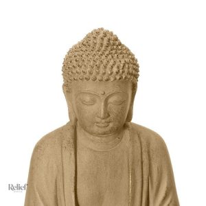 Art moderne : statue Bouddha en pierre