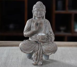 Statue Bouddha 27 cm pour aménager votre jardin