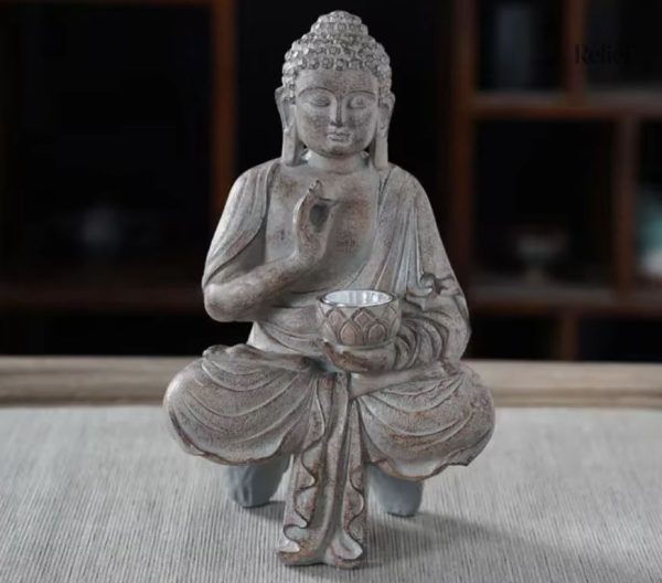 Statue Bouddha 27 cm pour aménager votre jardin