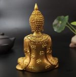 Objet décoratif Bouddha femme, 10 cm en or brillant