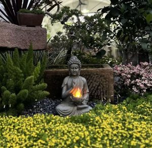 Objet décoratif Bouddha pour extérieur 37 cm