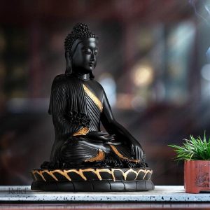 Statue bouddhiste moderne, accent spirituel pour la maison