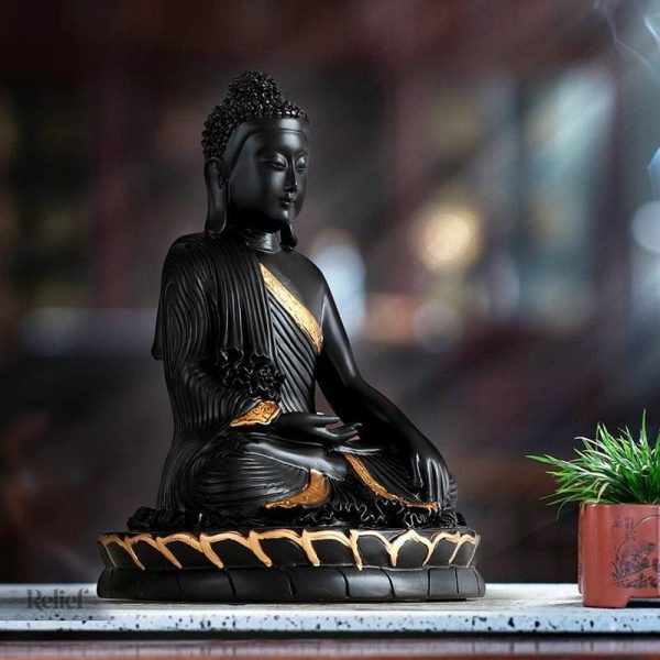 Statue bouddhiste moderne, accent spirituel pour la maison