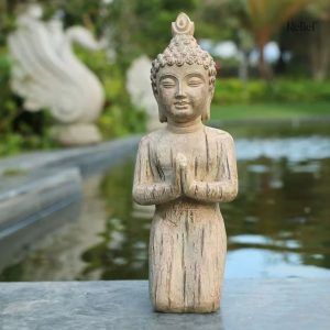 Statue Bouddha en résine, symbole de méditation et paix intérieure