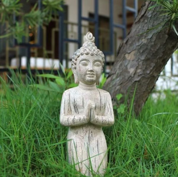 Figurine Bouddha 21 cm, idéale pour la décoration spirituelle