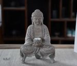 Décoration extérieure Bouddha en résine, 27 cm de hauteur
