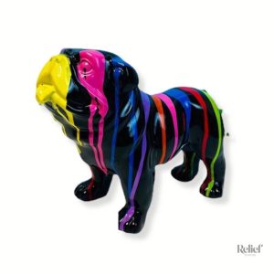 Statue Bouledogue Anglais 21 cm décorative