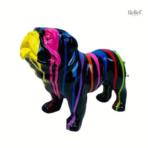 Bouledogue Anglais en statue pour collection