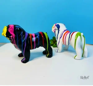 Statue de chien, design Bouledogue Anglais