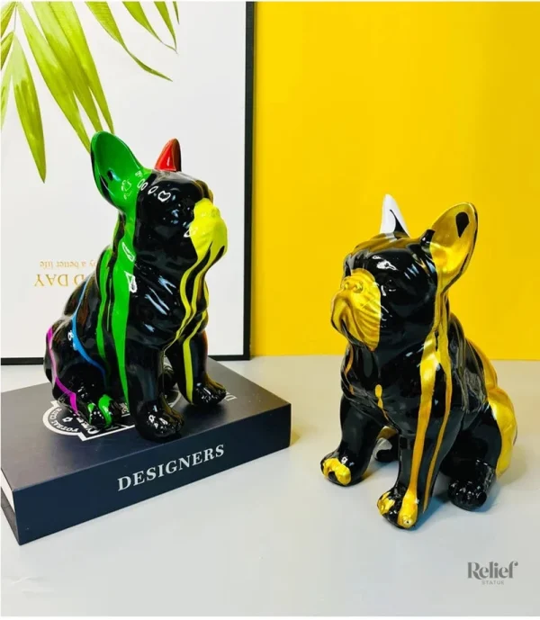 Statue de bouledogue pour collectionneur
