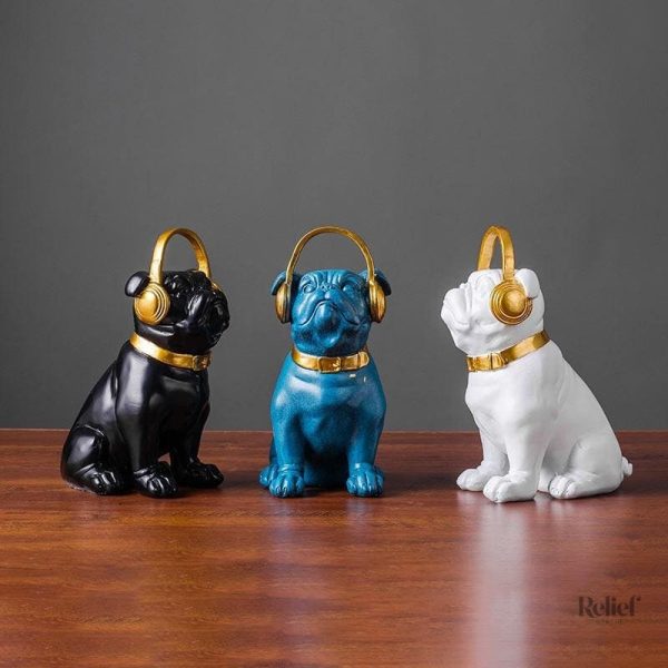 Bouledogue Anglais en position statuaire 21 cm
