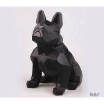 Ornements en origami : bouledogue de 20 cm