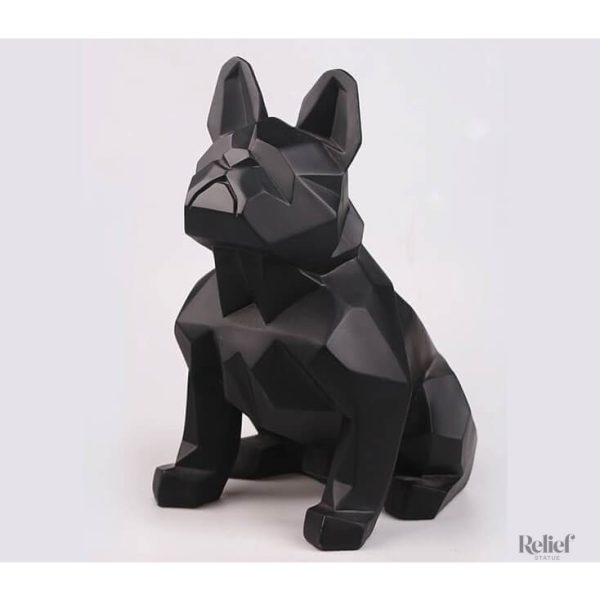 Ornements en origami : bouledogue de 20 cm