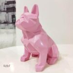 Statue en papier bouledogue design contemporain