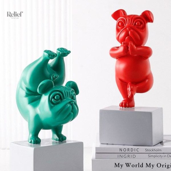 Bouledogue yoga, pièce unique pour collectionneurs