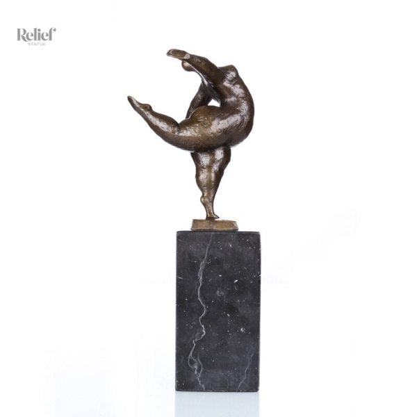 Art en Bronze, statue d'équilibre élégante de 28 cm