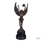 Statue artistique en bronze de la déesse de la victoire, 36 cm