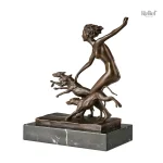 Statue décorative en bronze, belle interprétation de Diane