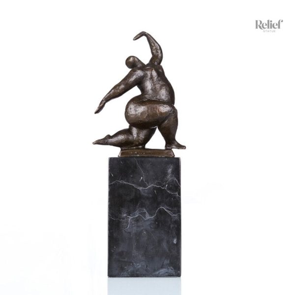 Sculpture Bronze Femme ronde 28 cm, élégante et artistique