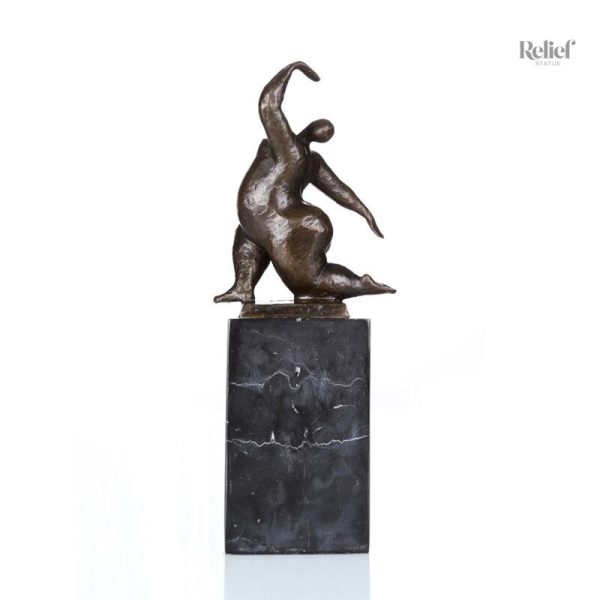 Sculpture en Bronze véritable, charmante représentation féminine