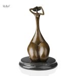 Sculpture Bronze Femme Assise 22 cm