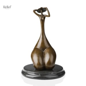 Sculpture Bronze Femme Assise 22 cm