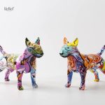 Figurine de chien Bull Terrier artistique