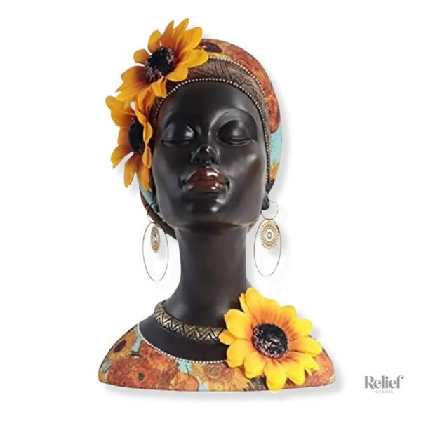 statue-buste-africaine-1 Statue Buste Africaine en résine
