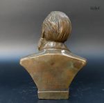 Sculpture buste en bronze, Friedrich Engels, 17 cm