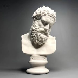 Buste de la tête d'Hercule en statue grecque, 16 cm