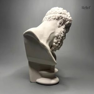 Statue grecque représentant Hercule, 16 cm en hauteur