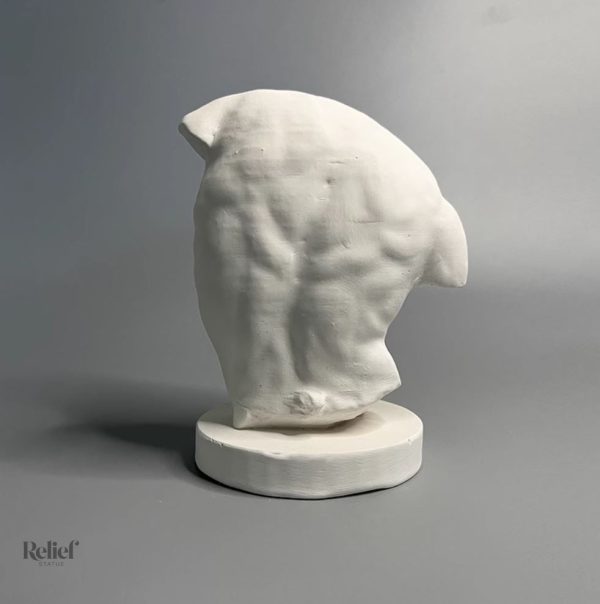 Torse masculin sculpté, décoration d'intérieur élégante