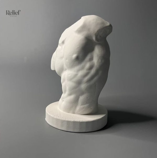Statue décorative homme nu, 13 cm, design artistique