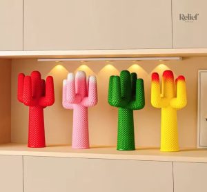 Objet décoratif cactus, 30 cm en résine raffinée