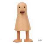Sculpture en bois style nordique, canard de 17 cm