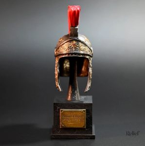 Casque romain décoratif, statue de 13 cm pour collection antique