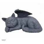 Figurine de chat avec des ailes angéliques