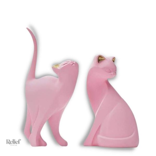 statue-chat-design-1 Statue Chat Design en céramique moderne