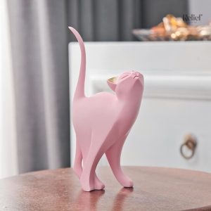 Objet décoratif représentant un chat unique