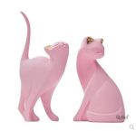 Design minimaliste de statue de chat moderne