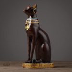 Statue décorative représentant le chat sacré égyptien